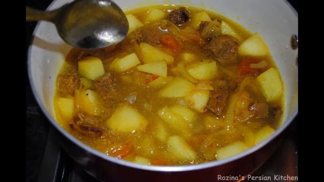 You can make LAMB STEW WITH APPLES AND APRICOTS - PERSIAN STYLE