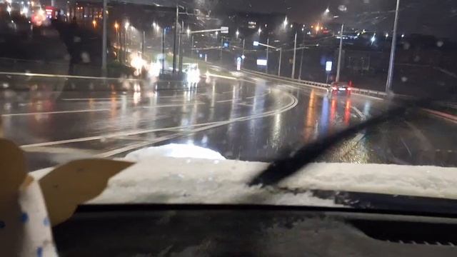 Снег идёт в Севастополе  12.01.2025