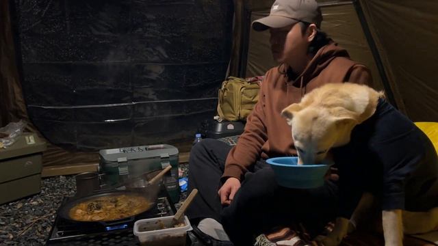 눈오고, 비오고, 바람불고, 무서운날씨 속에서 보내는 솔로캠핑