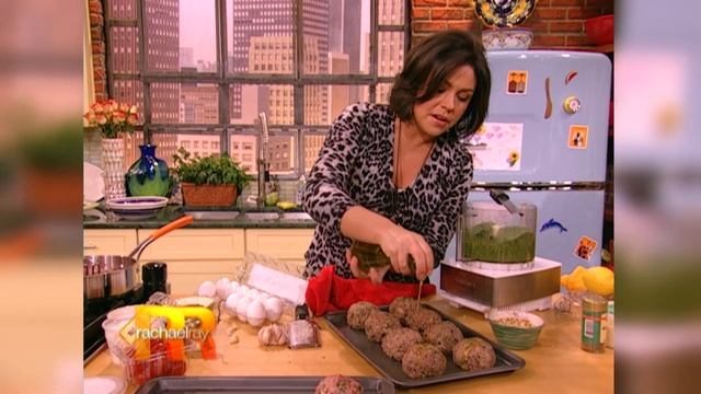 Caprese-Stuffed Meatballs with Tomato-Pesto Sauce
