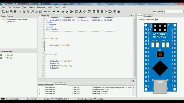 Programino IDE 1.1.0.2, Arduino