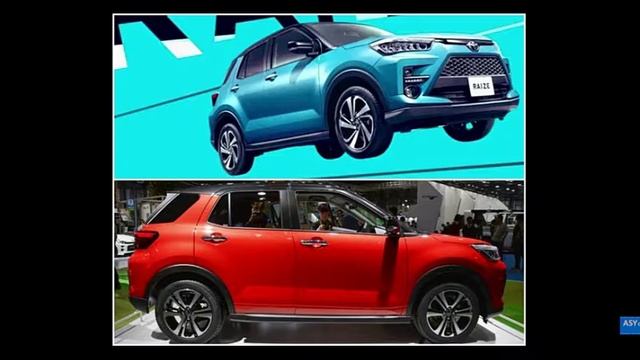 all about Toyota raize, the mini SUV. Fichar,sepsifican.