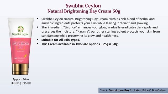 Swabha Ceylon Skin Care Products and Body Lotions In Sri Lanka With Price 2021|Ceylon Brand |Glamle