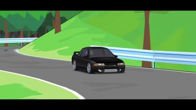 PILOTANDO UM NISSAN SKYLINE R32 GT-R EM GUNSAI ( FR LEGENDS )