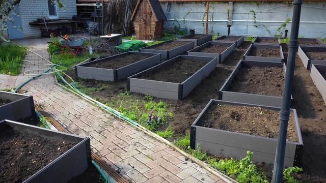 Умные грядки из террасный доски ДПК