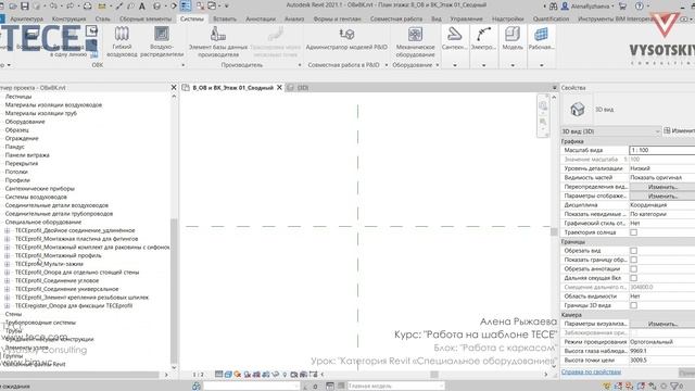 [Курс «Autodesk Revit MEP: Продвинутый уровень»] Категория Revit «Специальное оборудование»