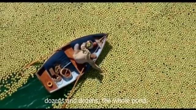 Рыбак, реклама сока Сочная долина