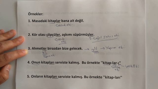 ler lar Ekinin Görevleri | En Çok Karıştırılan Ekler | Çokluk  Eki | Şahıs Eki | İyelik Ekleri