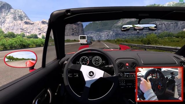 Mazda MX5 Miata | Euro Truck Simulator 2 [ Logitech G29 ]