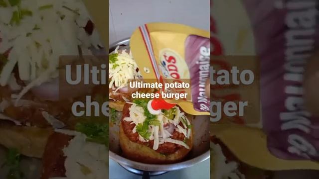 Ultimate potato cheese burger #shorts