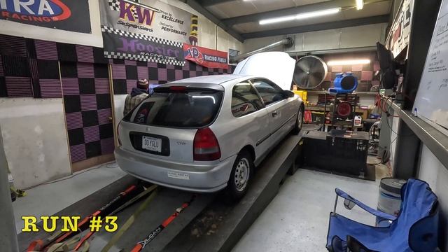 $500 CIVIC DYNO NUMBERS! #jdm #d15 #dyno  #honda #civic