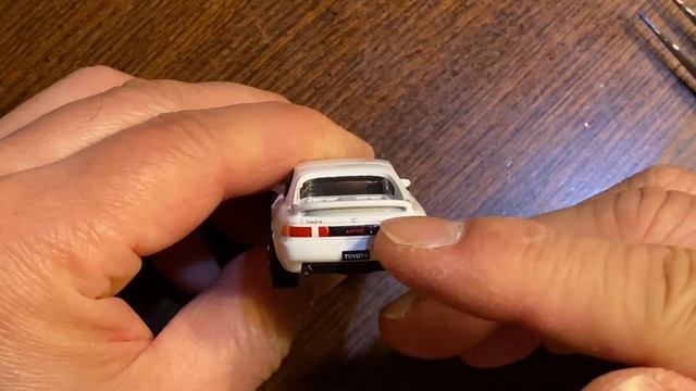 【ミニカー 開封】トヨタ MR2  ホワイト【Matchbox】マッチボックス ジャパンシリーズ J-14 『1990 トヨタ MR2 W20』【ギミック】ドア開閉！　TOYOTA MR2（2代目）