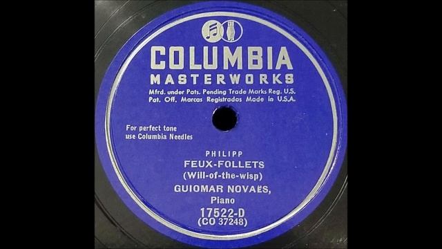 Guiomar Novaës plays Feux follets (Will-of-the wisp) by Isidore Philipp (1863-1958)