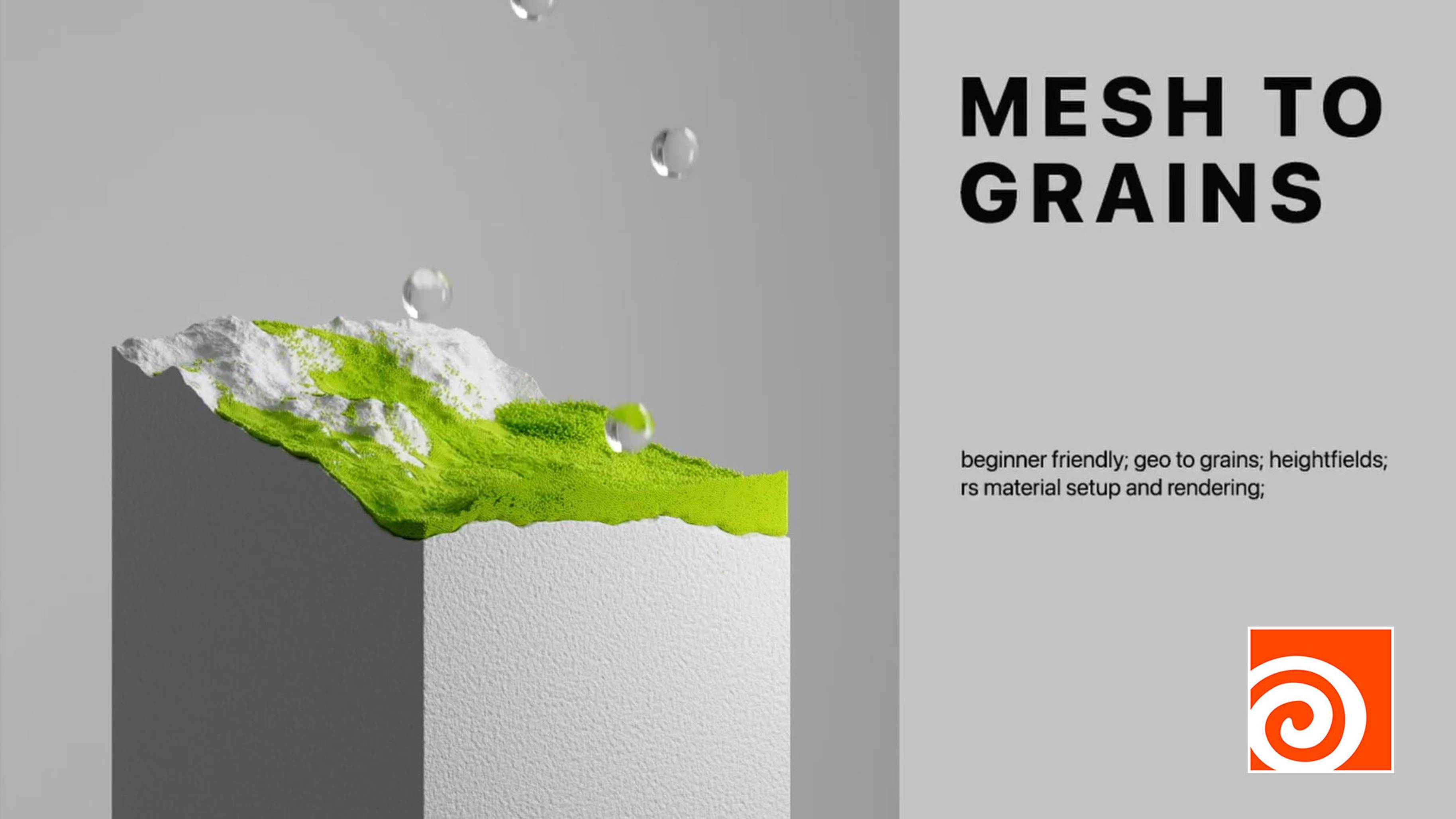 Houdini - Mesh To Grains