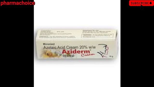 Aziderm cream | Azelaic acid | for pimples, acne, nodules, redness | #pharmachoice