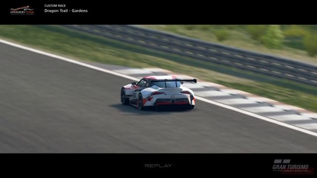 GT Sport New Toyota GR Supra Racing Concept '18 at Dragon Trail Gardens - Replay