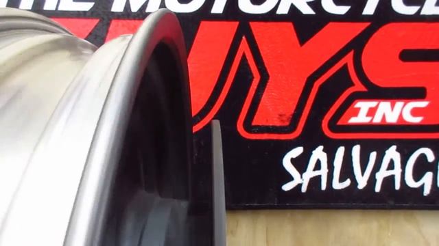 THE MOTORCYCLE GUYS SALVAGE 1994 HONDA MAGNA 750 00164 FRONT RIM SPIN TEST