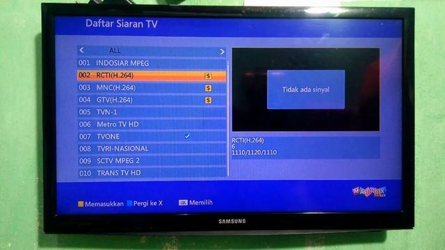 cara menyusun chanel di receiver matrix burger hd