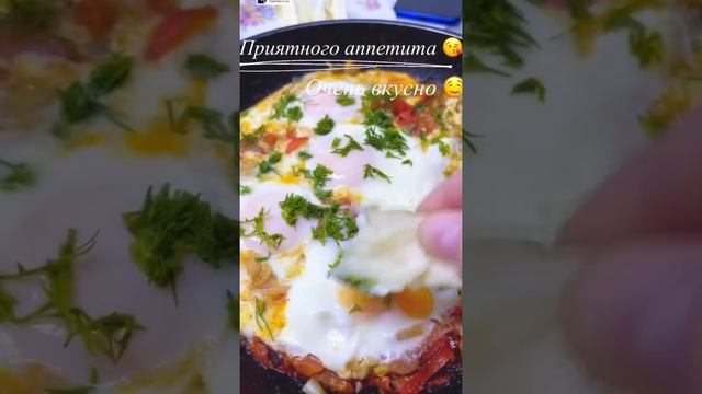 Завтрак от мужа. Шакшука   Shorts #завтракза5минут#еда#вкусно#шакшука#рецепт#какприготовить#быстро#
