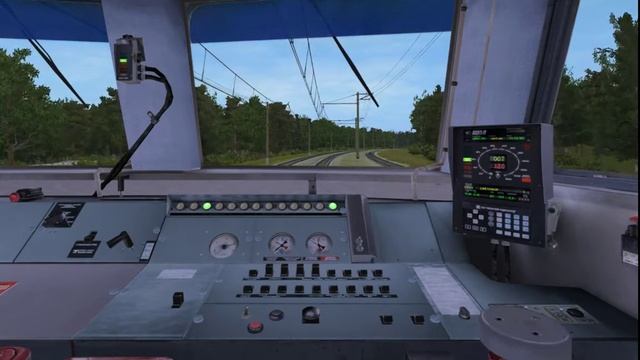 Trainz: ЭР2Т-7185 на участке 50-й км — Новоиерусалимская