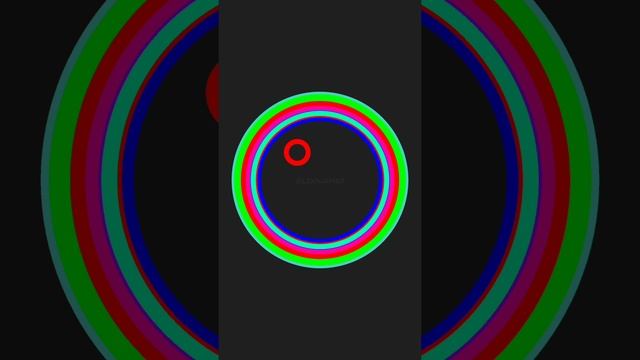 Bouncing Balls Rainbow Circles #bouncingball #satisfying #simulation #viralshorts #asmr