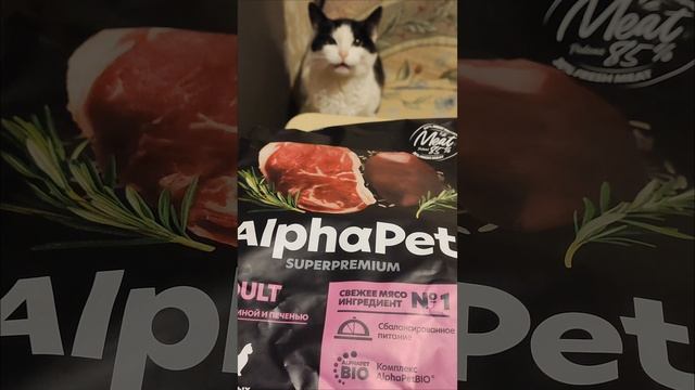 Мася любит этот корм Alphapet 👍🐱