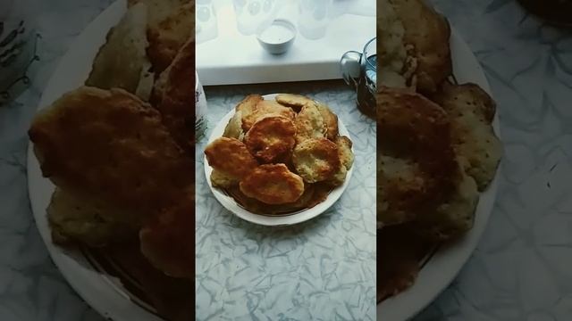 драники со свежей картошки))))