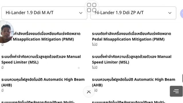 ISUZU D-MAX 2024 1.9M at vs 1.9ZPat HI-LANDER CAB4 รุ่นไหนน่าใช้งาน