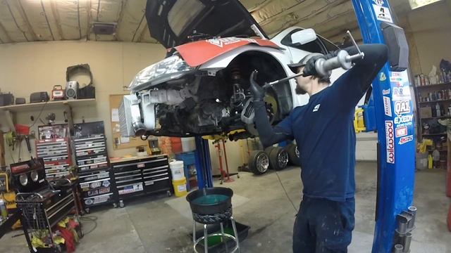 How to pull an Evo engine and transmission.