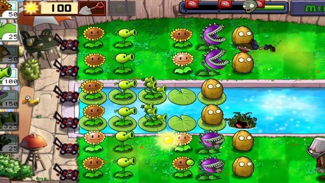 Plants vs Zombies Pool Adventure Level 4 , Android iOS Games , Ibrahim KZ Gamer