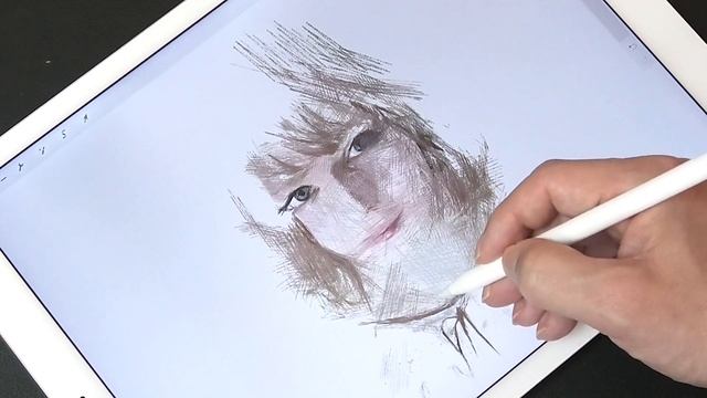 Drawing Ella Freya エラ・フレイヤ | Portrait Painting | Speed Drawing | Procreate sketch | ArtyCoaty