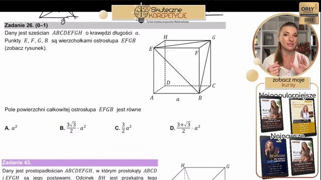 BRYŁY - to MUSISZ wiedzieć - Powtórka do matury z matematyki 2023 #10