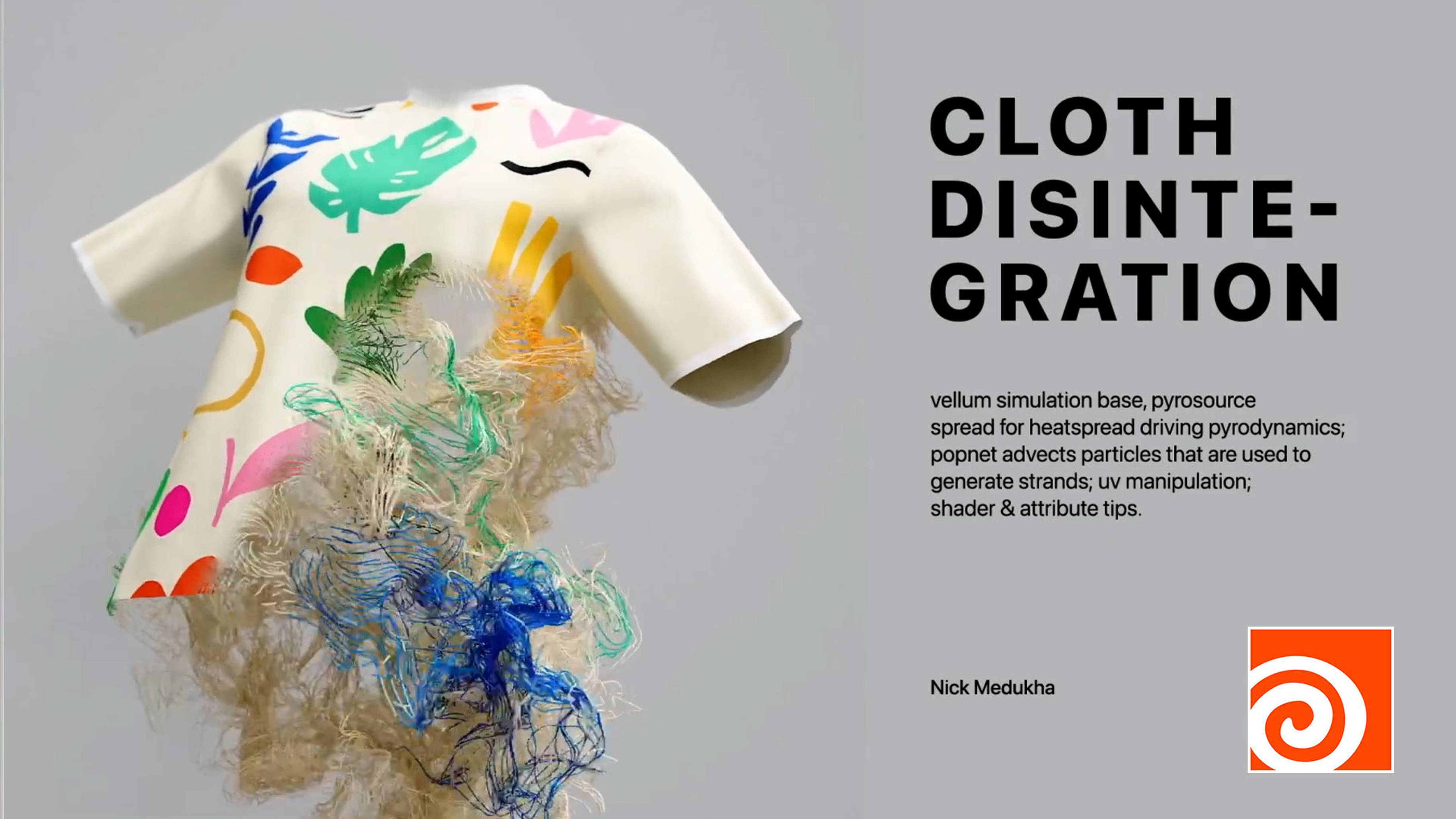 Cloth Disintegration Houdini Tutorial