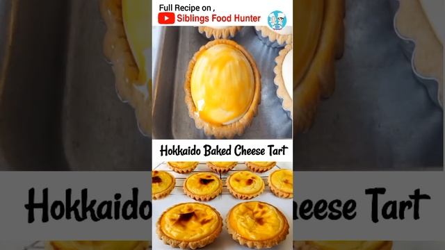 Hokkaido Baked Cheese Tart / Cheese Tart Recipe #shorts