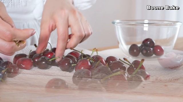 컵 계량 / 블랙 포레스트 / 체리 초코 케이크 / Black Forest Cake Recipe/ Forêt Noire / Cherry Chocolate Cake / 포레누아