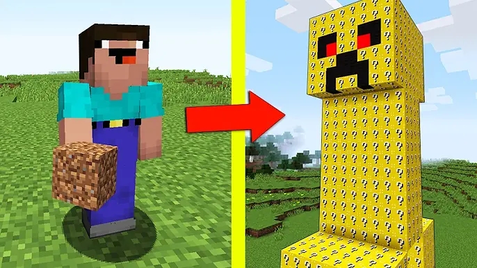 НУБ ПРОТИВ КРИПЕР МУТАНТ ИЗ ЛАКИ БЛОКОВ В МАЙНКРАФТ НУБИК И ТРОЛЛИНГ ЛОВУШКА MINECRAFT Мультик