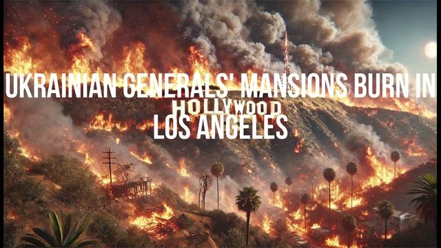 Ukrainian Generals' Mansions Burn in Los Angeles