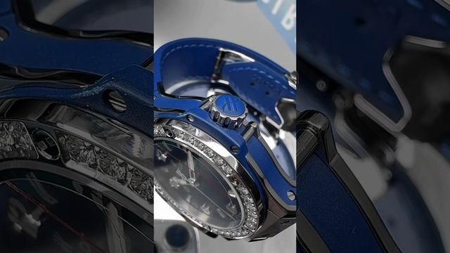 Женские Hublot Big Bang Steel Blue Diamonds в наличии в часовом салоне Хроноскоп