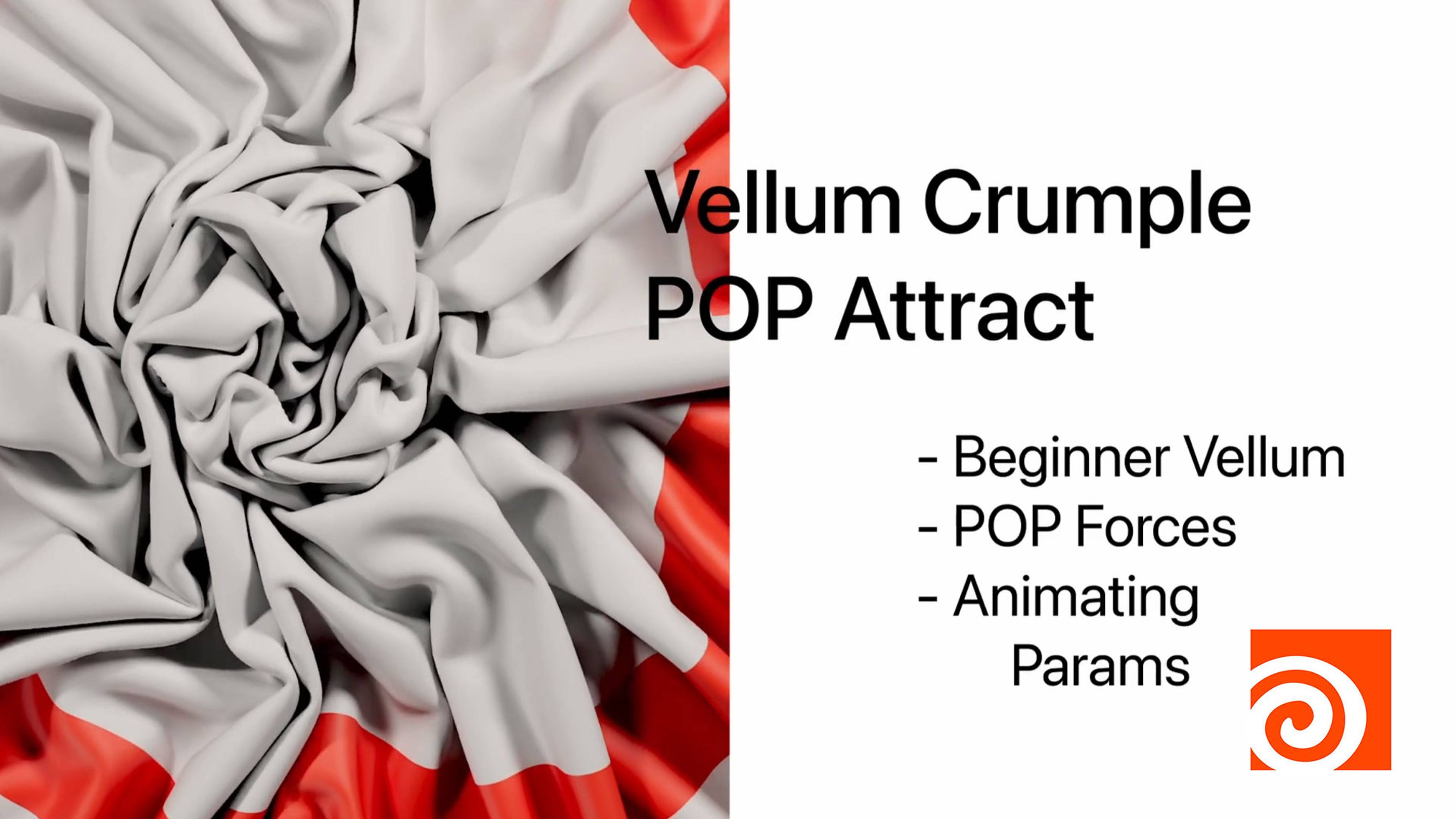 Houdini & Redshift - Beginner Vellum Crumple (Attract)