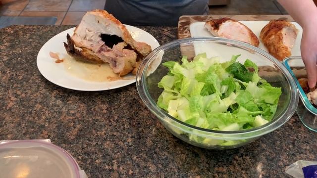 How Many Meals? Sam's Club Rotisserie Chicken - Meal Prep &  Costco Caesar Salad Hack