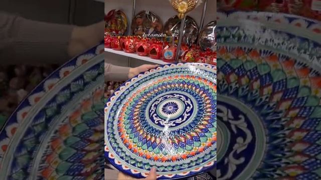 Ляган диаметр 50 см . Риштанская керамика! Ручная работа, ручная роспись! #Keramika_kz #Шымкент