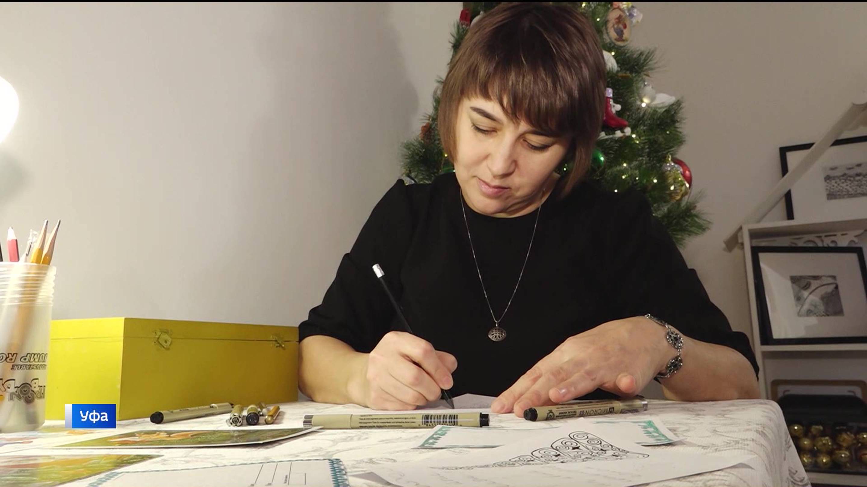 «Вести» пообщались с мастерицей из Уфы, которая создает поздравительные открытки в стиле зентангл
