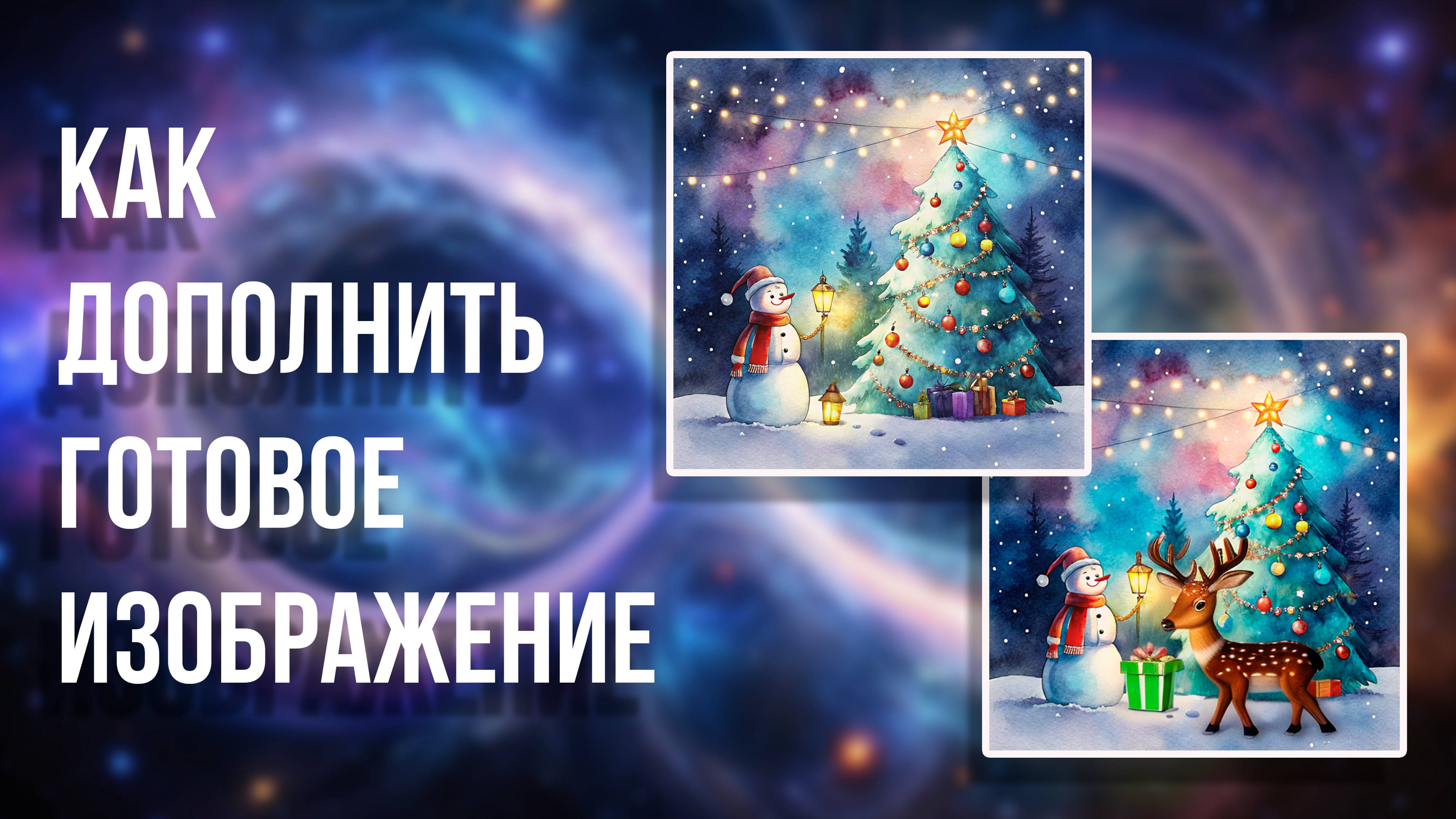 Как дополнить готовое изображение