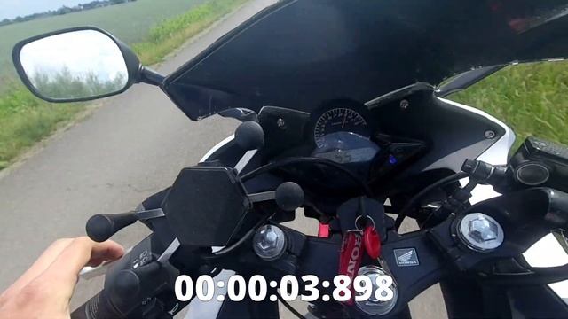 HONDA CBR125R JC50 0-100kph 0-60mph Acceleration