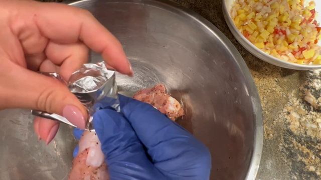 Самса из куриных ножек. Chicken drumstick sambusa. Delicious easy recipe. Товуқ сомсаси