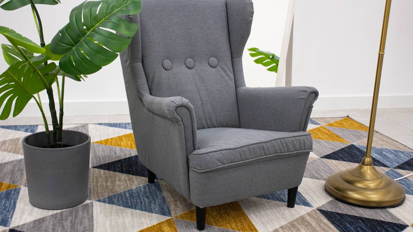 STRANDMON IKEA 703.925.42 Кресло детское Серый