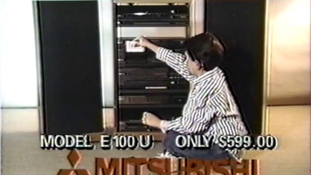 Bar's TV (Mitsubishi Sound System) commercial. 1986