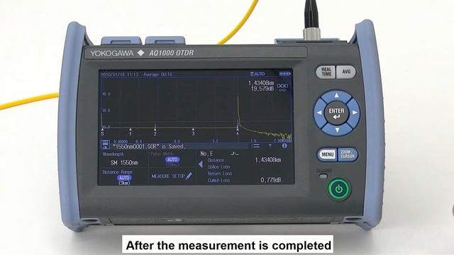 AQ1000 Optical Time Domain Reflectometer - operation guide