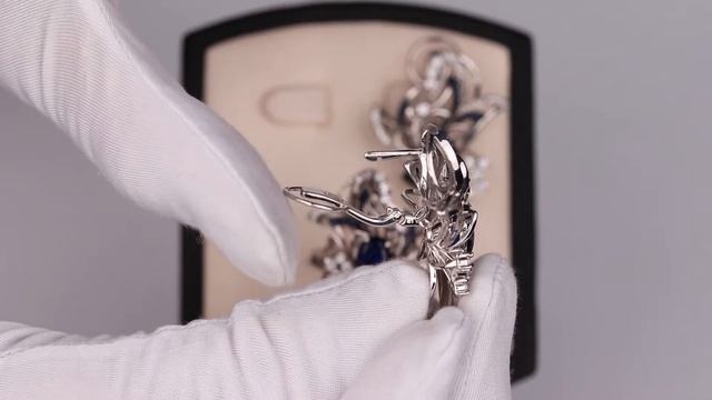 Комплект «Романтик» с эмалью и фианитами