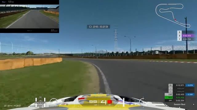 Subaru WRX Gr 3 BoP Test @ Tsukuba Circuit Optimal 52.185
